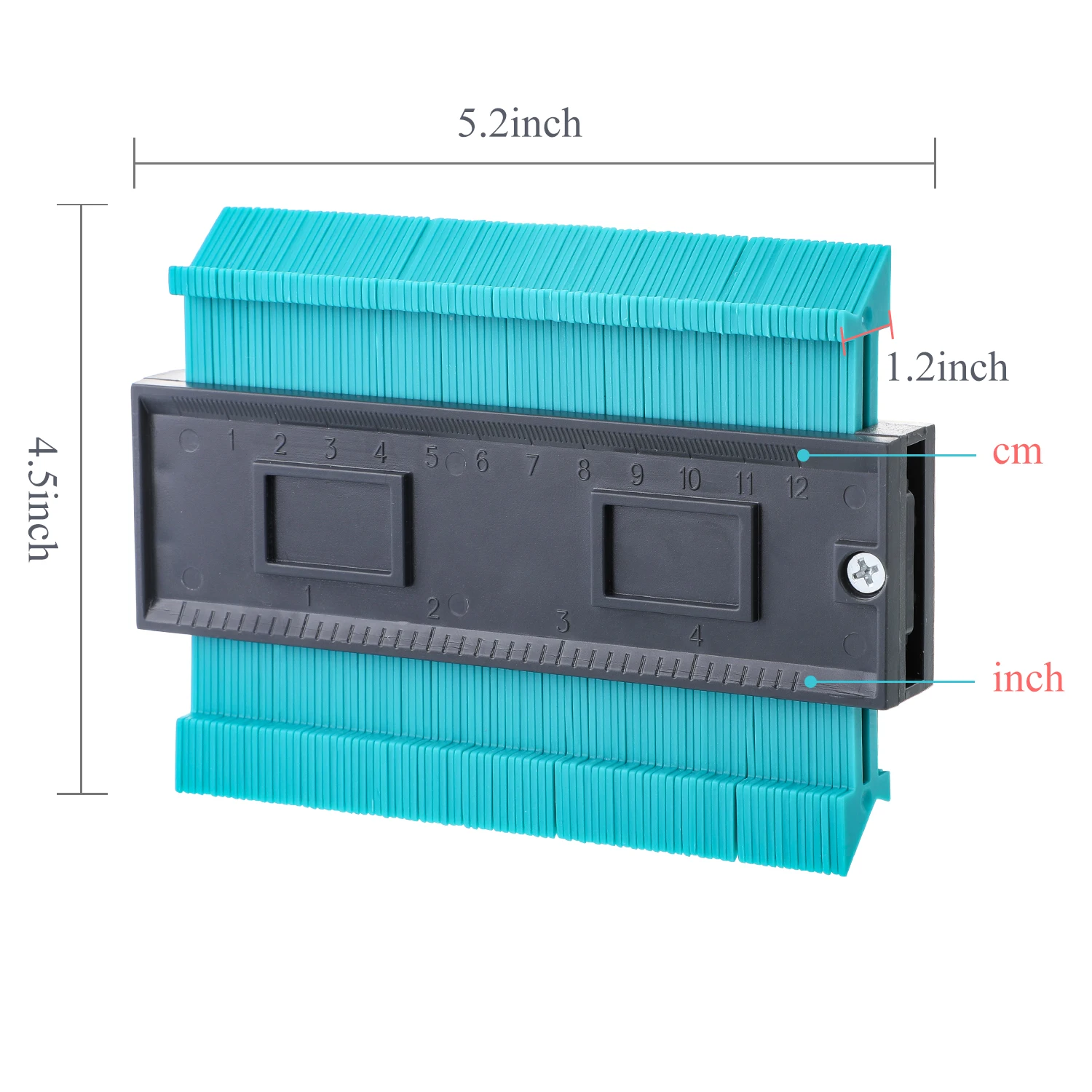 12cm green DIDIHOU 12/14/25/50 см контур датчик Пластик профиль копия контур датчики Стандартный Дерево Лазерная маркировочная инструмент в клеточку измерены в ненатянутом ламинат Плитки инструменты - Цвет: 12cm green