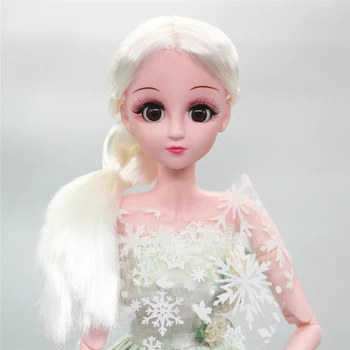 

Dolls New 13 Movable Joints 22-Inch Body 1/3 60cm 3D Eyes Doll Body BJD Naked Baby with Eyelashes with Makeup Girls DIY Toy