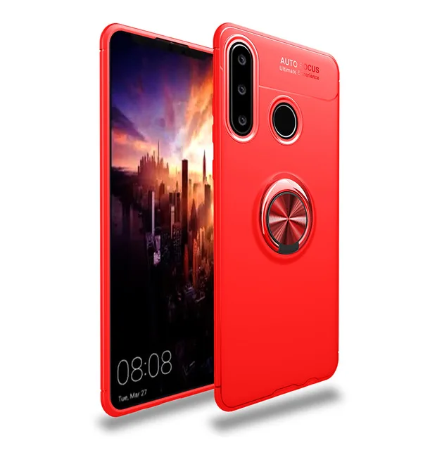 Чехол для huawei honor 20s с магнитным кольцом-держателем, противоударный силиконовый мягкий чехол из ТПУ для huawei honor 20 Lite Pro, чехол Fundas - Цвет: Red