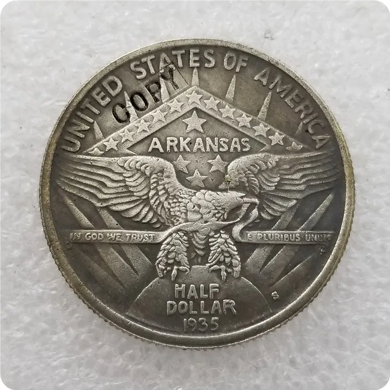 1935S США 1935-1939 юбилейные 50 центов копии монет - Цвет: 1935S