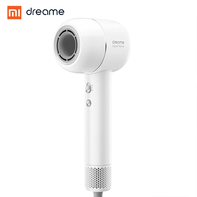 white XIAOMI Dreame Mijia Фен 1400Вт 110000об/мин интеллектуальный контроль температуры фен отрицательные ионные мужчины и женщины дома - Цвет: white