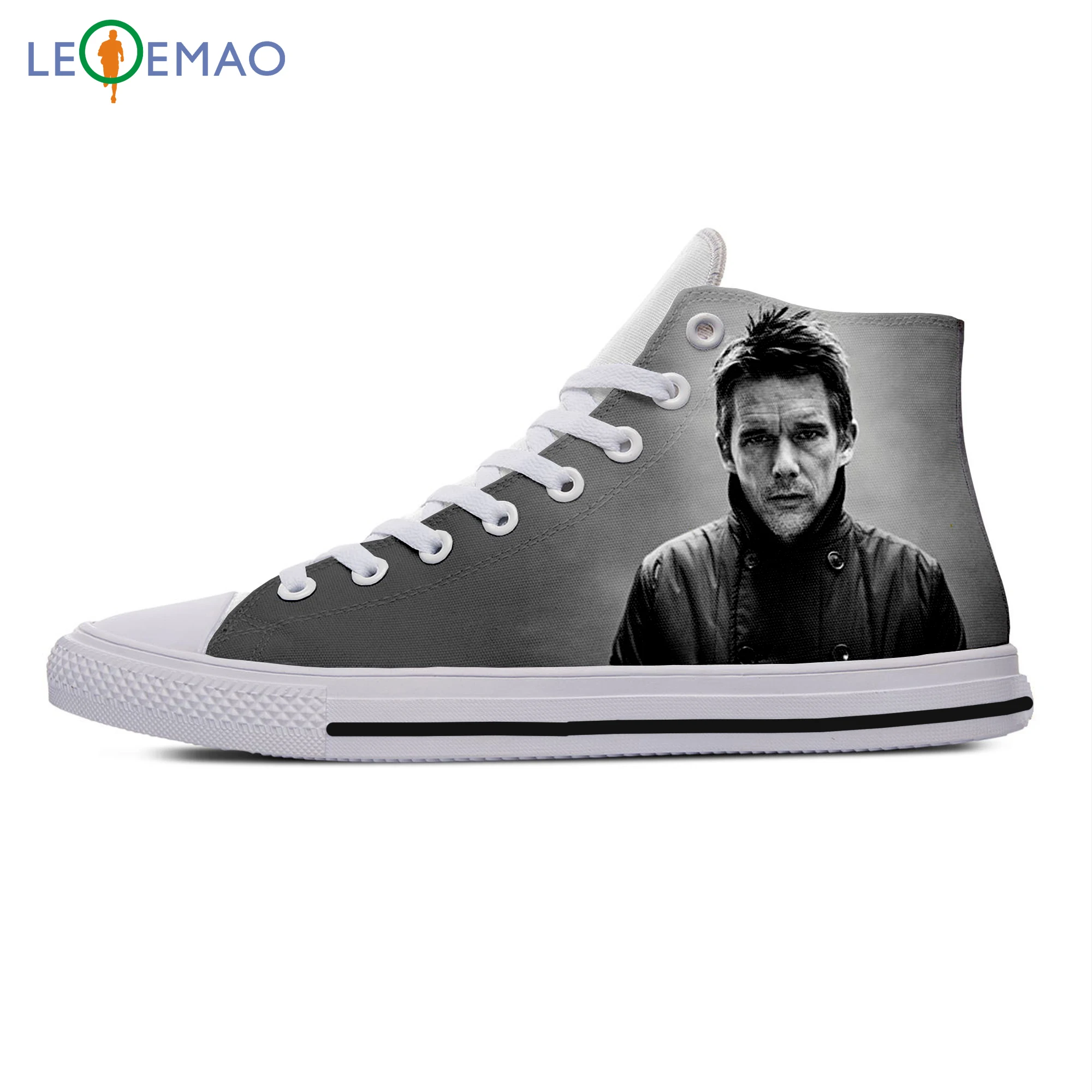 

Custom Spring Autumn Canvas Sneakers Ethan Hawke High Quality Handiness Flats Running Shoes Comfortable Big White Zapatillas