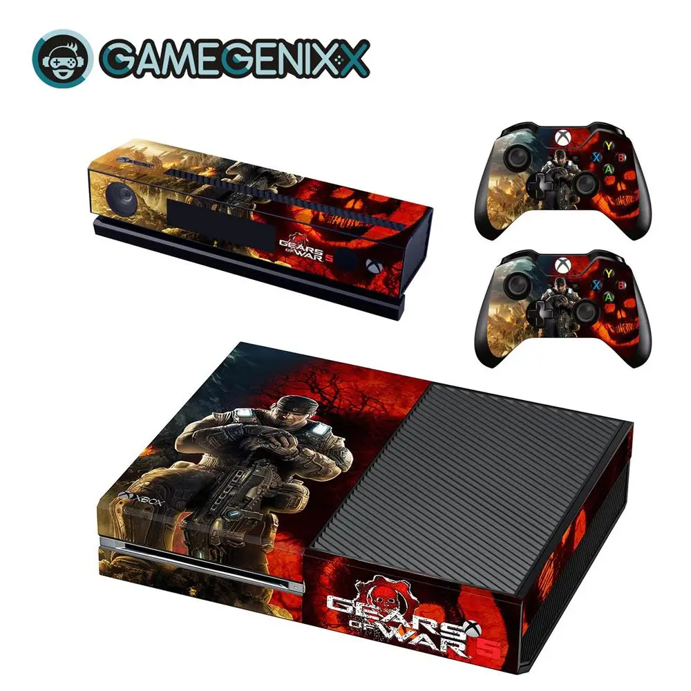 Gears 5 Защитная Наклейка GAMEGENIXX для Xbox one и 2 контроллеров-Gears 5 - Цвет: Gears 5