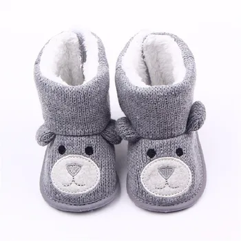 

Baby Winter Boots Infant Toddler Newborn Cute Cartoon Bear Shoes Girls Boys First Walkers Super Keep Warm Snowfield Booties Boot