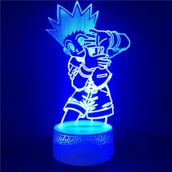 

Bluetooth Speaker Hunter X Hunter Anime Gift Kids Night Light Gon Freecss Figure Led Nightlight for Child Party Home Decoration