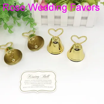 

(18pcs/lot)FREE SHIPPING+Kissing Bell Gold/Silver Bell Place Card Holder/Photo Holder Wedding Table Decoration Favors