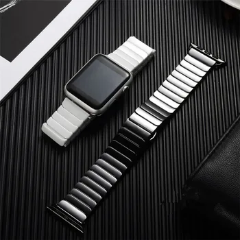 

Ceramic Watch Strap For Apple Watch Band Series 5 4 3 2 1 40mm 44mm 42mm 38mm Smart Watch Bracelet Watchbands For Men And Women