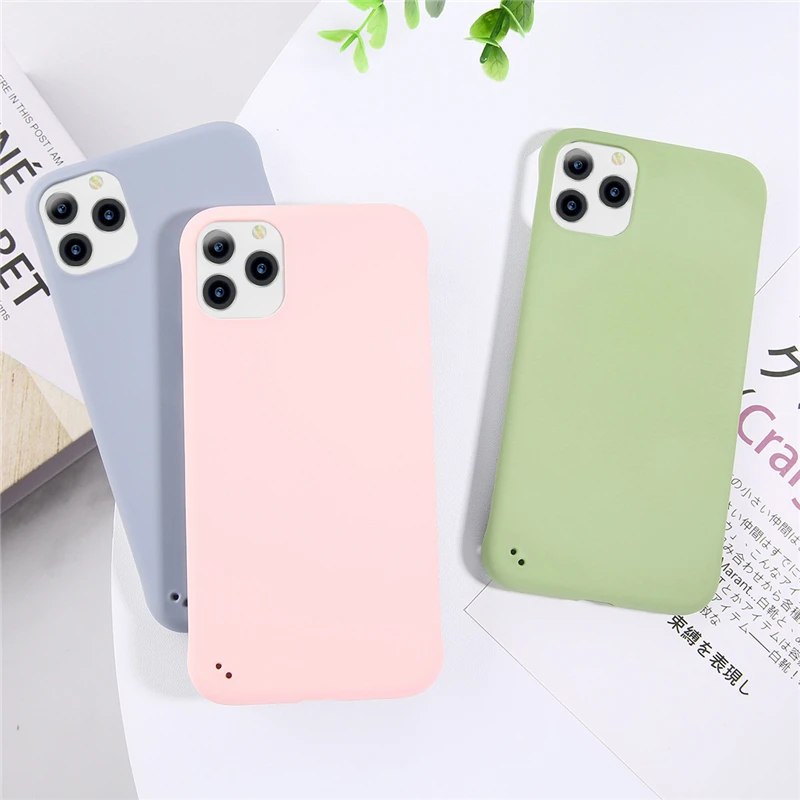 

moskado For iPhone 11 Case Frameless Plain Phone Cover For iPhone 11 Pro ProMax Hard Back Case Matte Ultra Thin Phone Case Cover
