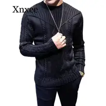 thick Autumn Winter Men's sweater casual pullovers knitted sweaters men clothes Fashion Sweaters for Men Long-Sleeved sweater
