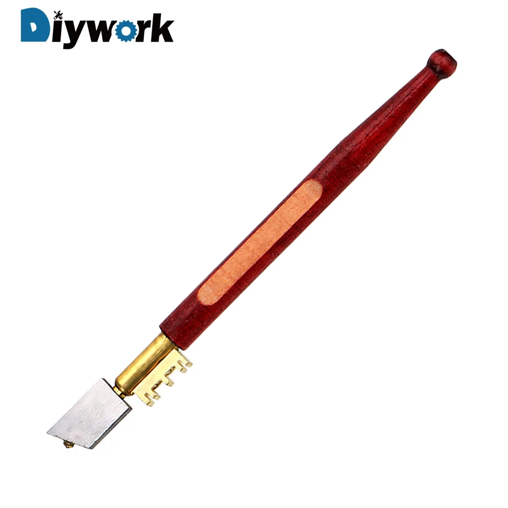 DIYWORK портативный 17 мм одиночный Алмазный стеклянный резак острый нож алмазный