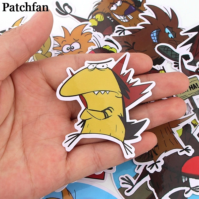 12 компл./лот Patchfan 20 шт./компл. Angry Beaver детские наклейки пакет DIY Скрапбукинг багаж телефон Блокнот Наклейка Водонепроницаемый A2296