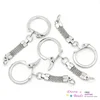 DoreenBeads Iron Based Alloy Keychain & Keyring Round Silver Color 62mm x 23mm, 30 PCs Key Ring Split Jewelry Making Findings ► Photo 3/3