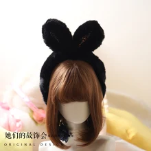 Принцесса сладкий Лолита наушник осень и зима милые кроличьи уши путешествия и шоппинг Универсальные наушники для женщин GSH238