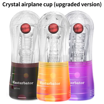 Realistic Vagina Male Masturbators For men Vibrator Soft Pussy Sex Toys Transparent Vaginator Sex Products Vacuum Pocket Cup 2
