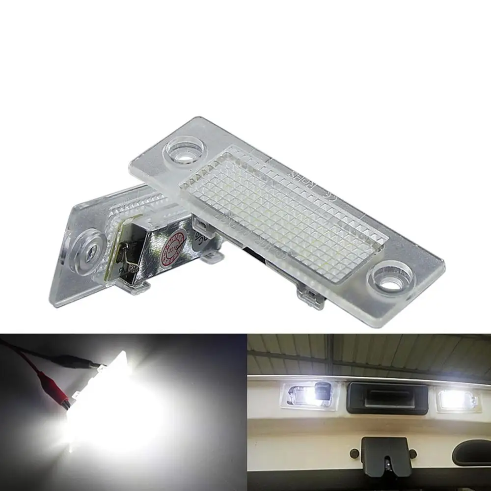 Светодиодная подсветка CANBUS для номерного знака Volkswagen Touran 2003 2010 Jetta 2005 Skoda Superb 2002 2008