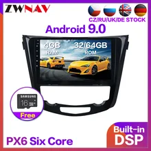 PX6 Android 9,0 Автомобильный gps радио для Nissan X-Trail Qashqai J10 J11 аудио стерео Мультимедиа gps Navi головное устройство