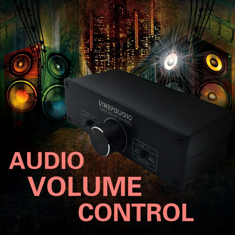 RISE-Lynepauaio 2 In 2 Out Switcher регулятор громкости, переключение между rca-сигналом и Xlr балансным сигналом, который подходит F