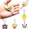 1Pc Silicone Key Ring Cap Head Cover Keychain Case Shell Dog Butterfly Cat Animals Shape Lovely Jewelry Gift ► Photo 2/6