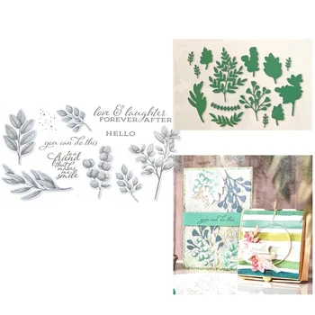 

New 2020 Metal Cutting Dies and Scrapbooking For Paper Making Flowers Leaf Embossing Frame Card Craft Clear Stamp Stampin Up Set