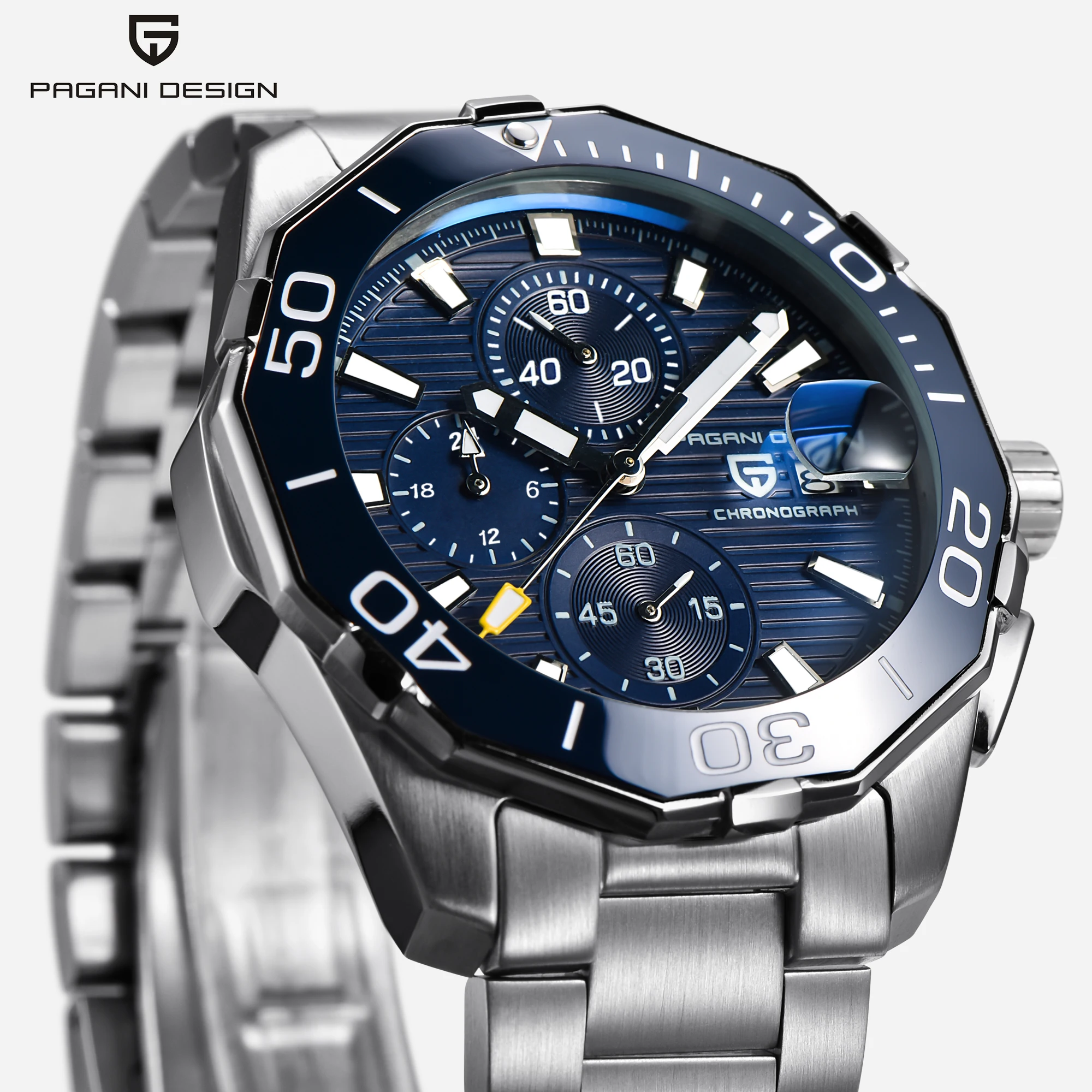 

PAGANI DESIGN Mens watches Top Brand Luxury Quartz Watch Men Chronograph Sport Waterproof Wrist Watch men Relogio Masculino 2020