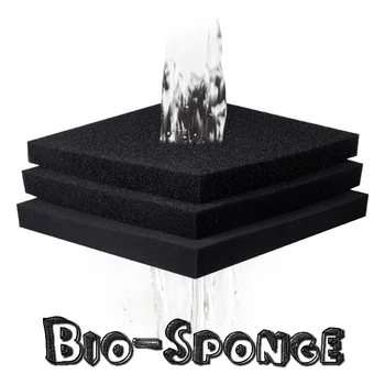 

100*100*5cm Haile Aquatic Bio Sponge Filter Media Pad Cut-to-fit Foam for Aquarium Fish Tank Koi Pond Aquatic Porosity