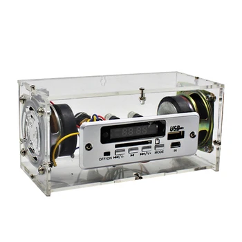 

DIY Mini Bluetooth Speaker Kit MP3 Small Speaker Sound Amplifier With Remote Control Double Speakers (With Power Supply) For Kid