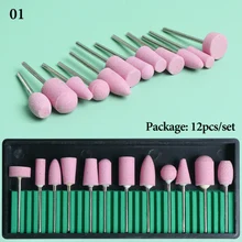  Nail Drill Bits Set Quartz Stone Diamond Wool Milling Cutter For Manicure Tools Kit Grinding Sander Cuticle Pedicure File TR1560 