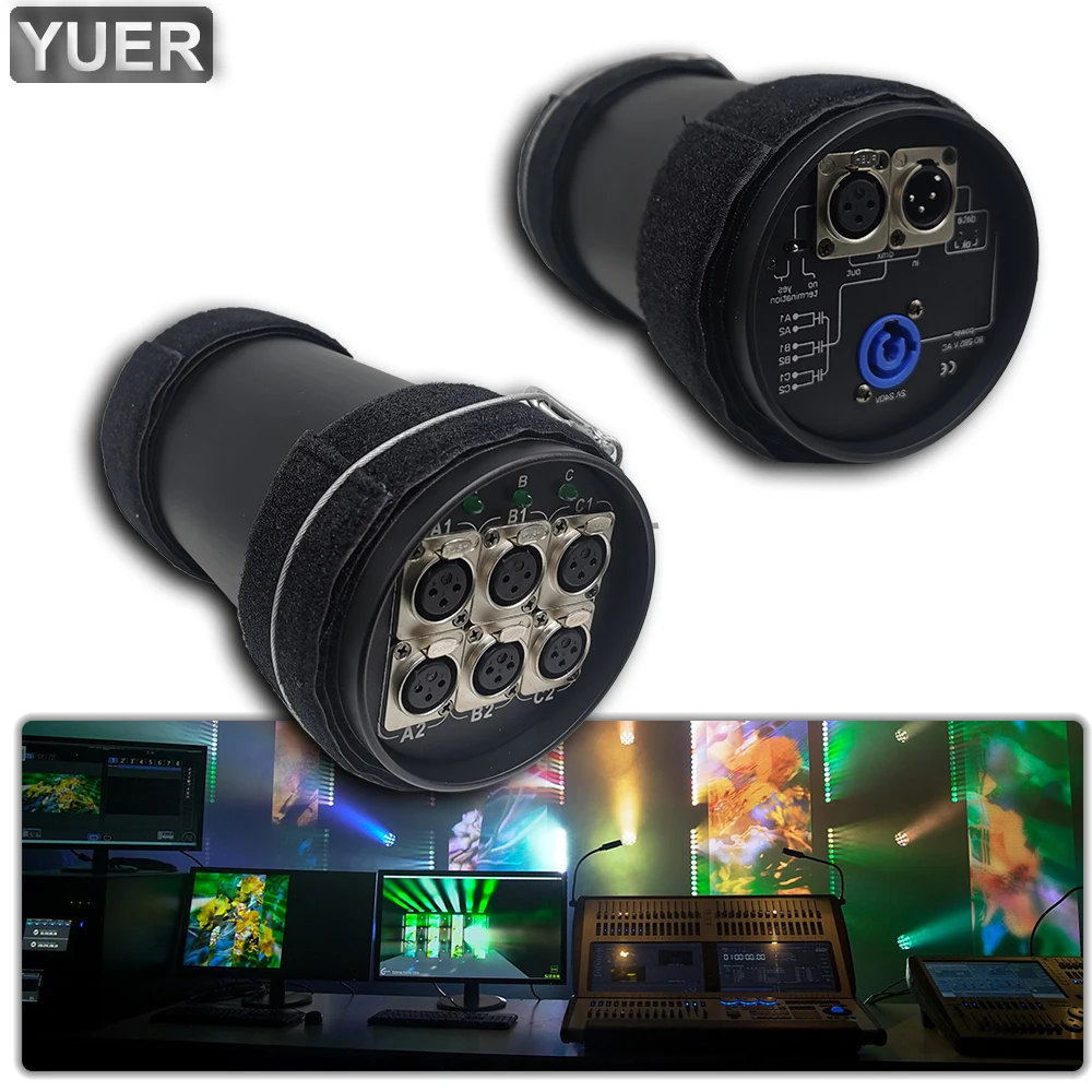 YUER разветвитель фермы 6DX DMX распределитель DMX512 стандартный фоторетранслятор 1