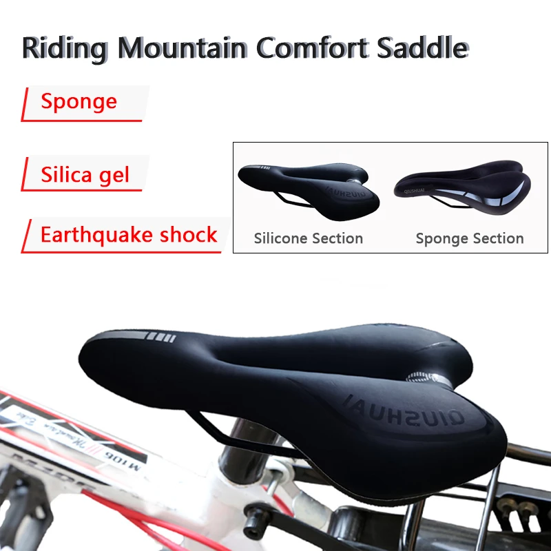 Sillín de de montaña, asiento de bicicleta de carretera, silla carreras, asiento suave transpirable, ergonómico, resorte para asiento|Sillín de bicicleta| - AliExpress