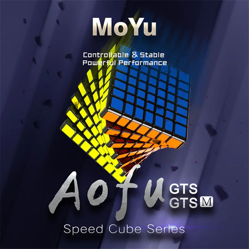 

New Original MoYu Magnetic Magic Speed Cube Aofu GTSM 7x7x7 Professional Stickerless GTS M Magnets Puzzle Cubo Magico Toys Gift