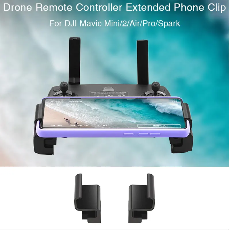 

Portable Widen phone Holder For DJI Mavic mini Accessories Clip Mount Phone Holder Stand Bracket For DJI Mavic 2 Pro Zoom Drone