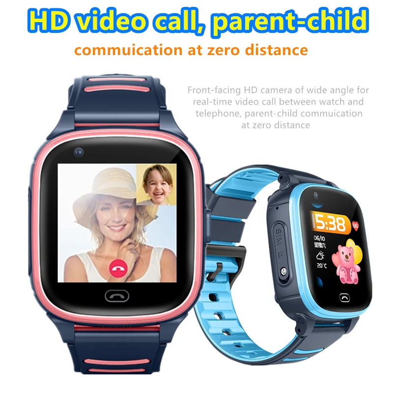 

S80 Kid Smart Watch Waterproof 4G GPS WIFI LBS Tracker Phonewatch SOS Video Call For Children Anti Lost Monitor Baby Smartwatch