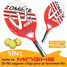 The new Red ( W ) professional beach tennis racket carbon fiber EVA elastic material can be used with beach tennis
