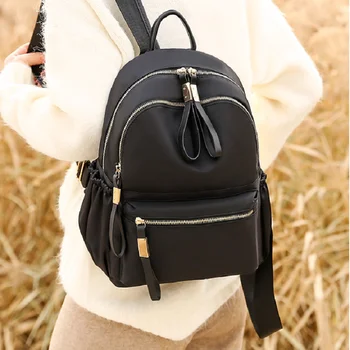 

2020 new backpack female small backpack student soft leather pu school bag backpack women small backpack