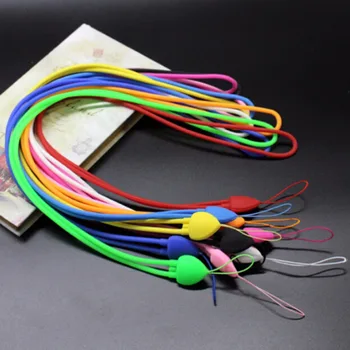 

1pcs Creative Heart Silicone Mobile For Bag Accessories Strap Cell Phone Key USB Badge Cords Strap Lariat Lanyard Random Color