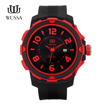 

WUSSA jelly colour series large dial student quartz watch