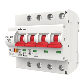 

4P WiFi Intelligent Circuit Breaker with Energy Monitoring and Meter Function Works with Alexa and Google Home Circuit Breaker