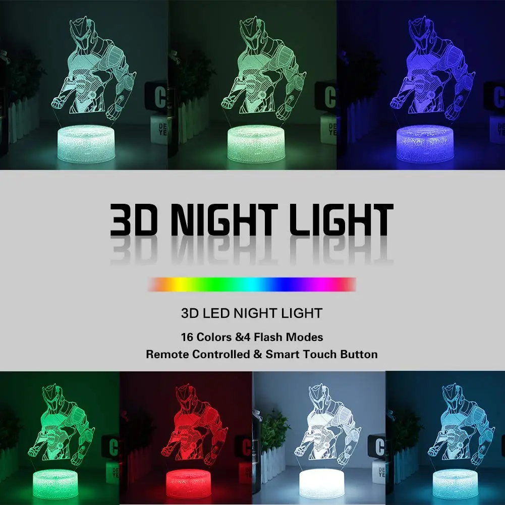 Ночной светильник 3D Vision Effect светодиодный светильник s Иллюзия светильник ing дистанционное управление и 16 цветов день рождения праздник подарок на Рождество, Хэллоуин