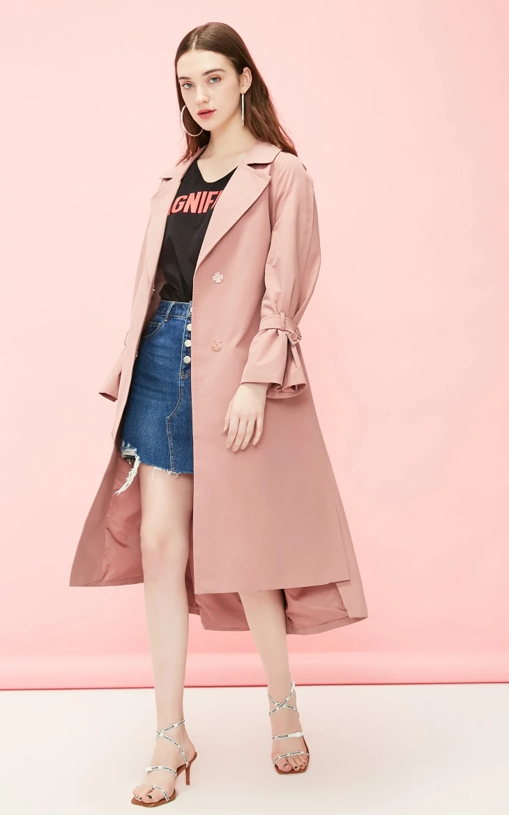Vero Moda женское хлопковое пальто с разрезом сзади | 319121524