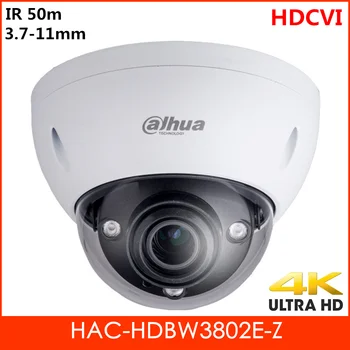 

8MP Dahua HDCVI Camera Smart IR Distance 50m 1/2 CMOS 3840x2160 IP67 4K Video output CCTV Analog Cam HAC-HDBW3802E-Z
