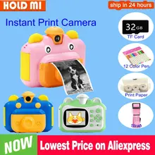 Kids Camera Instant Print Camera for Children 1080P HD Video Photo Camera Toys with 32GB 8GB Card Kids Gift Birthday Gift