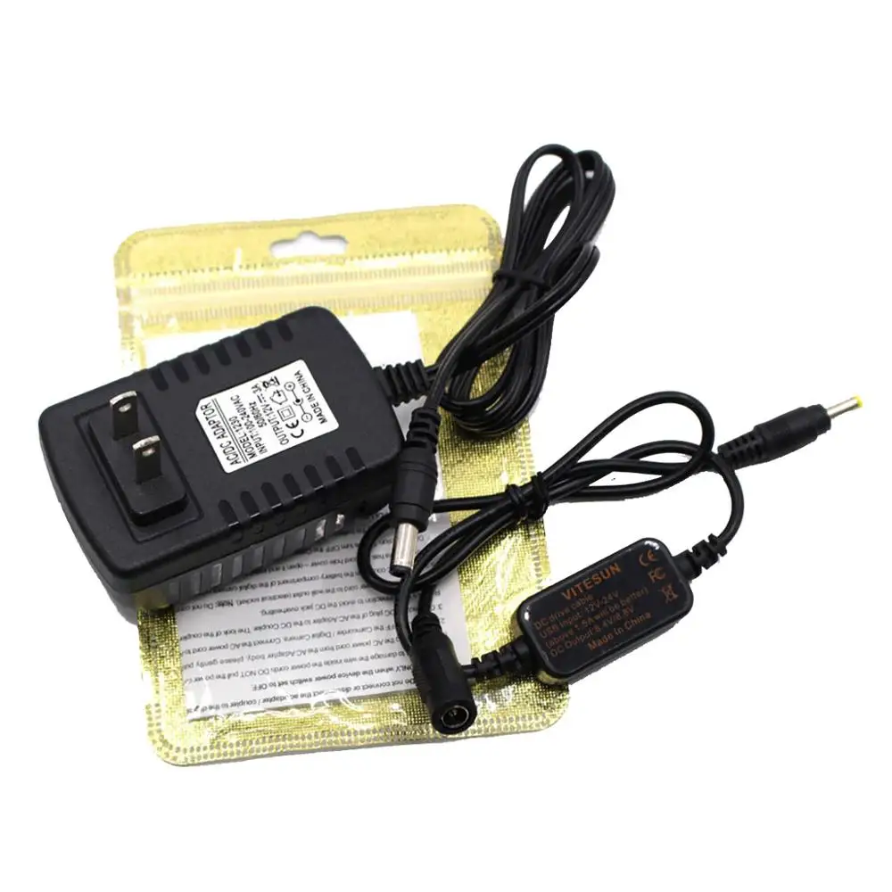 12V адаптер питания + понижающий кабель для Lumix DMW DCC8 DCC11 DCC12 DCC15 DCC16 BLD10 BMB9 BLF19 BLC12 BLH7 BLG10