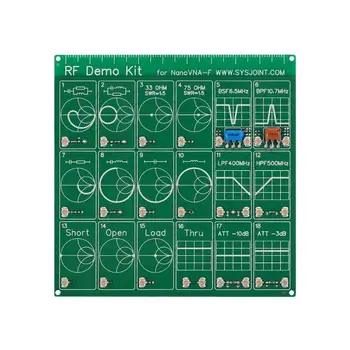 

RF Test Board RF Demo Kit PCB Board Filter Attenuator Vector Network Analyzer Electronic Components for VNA-F NanoVNA