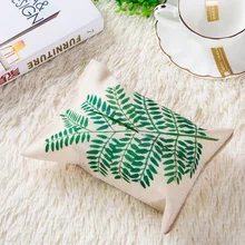 Зеленый хлопок бумажное полотенце сумка ткань поплин коробка автомобиль дома съемные наклейки набор полотенец