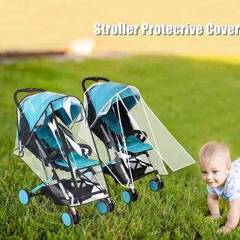 

Stroller Rain Cover Universal Protective Shield Windproof Waterproof Anti-dust Stroller Accessories)