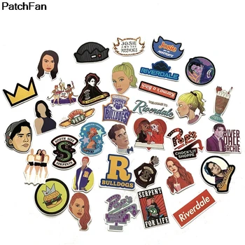 

12Set/lot A3299 35pcs Riverdale TV series Pvc Waterproof Stickers For scrapbooking Luggage Skateboard Phone Laptop Wall Guitar