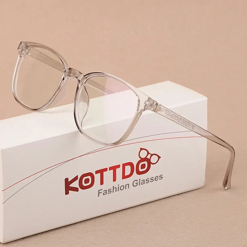 Новые пластиковые квадратные очки KOTTDO с защитой от синего света женские