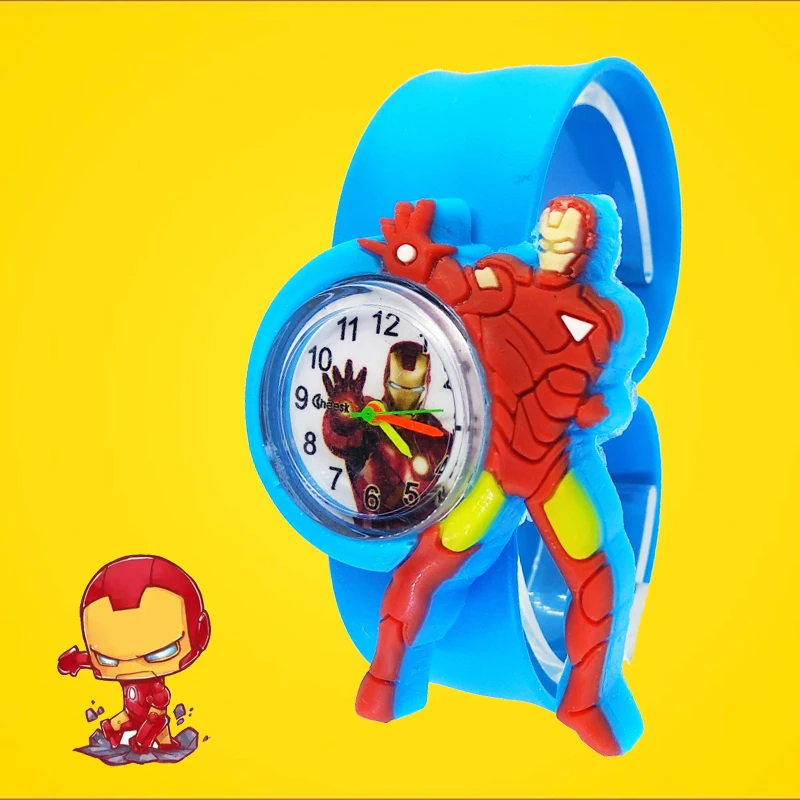 Одежда «Супергерои» Игрушки для мальчиков часы для девочек часы Для мужчин часы Для детей часы ребенка браслет подарок для детей детские часы Relogio Infantil Montre Enfant