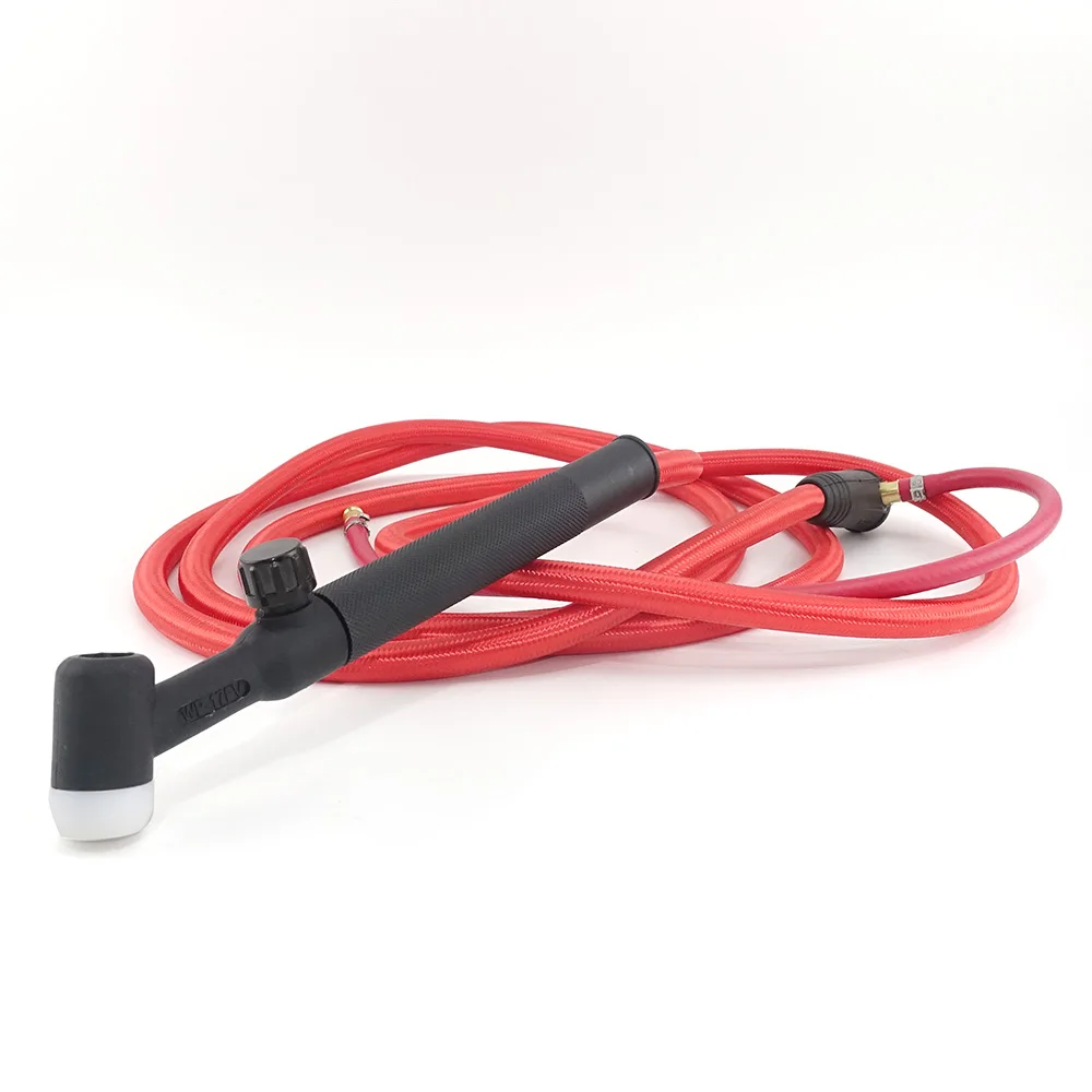 WP17FV TIG Welding Torch 150A 3m Soft Hose Argon Tungsten Arc Flexible Gas Valve Quick Connector WP17 Welder Gun welding torch