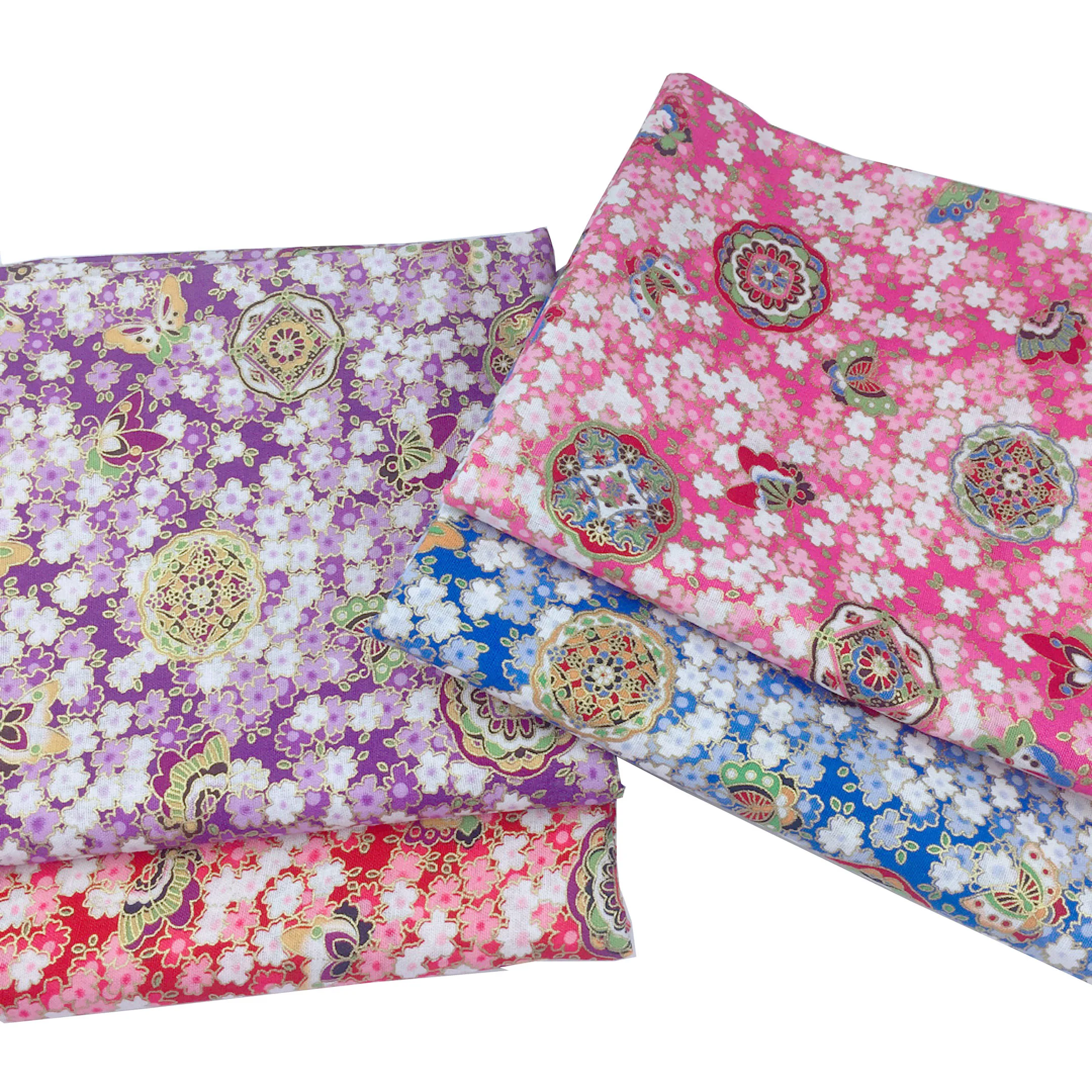 Bronzed Flower Pattern Fabric 6